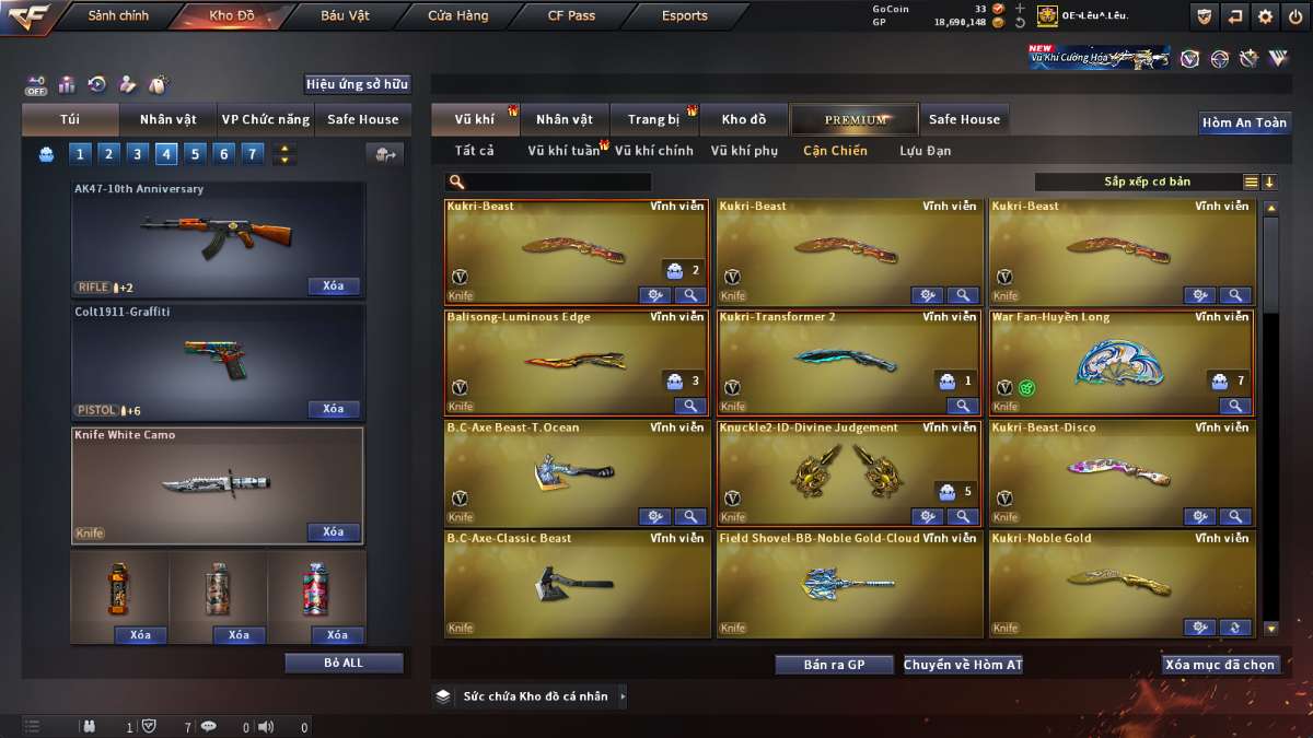 shop acc cf uy tin gia re